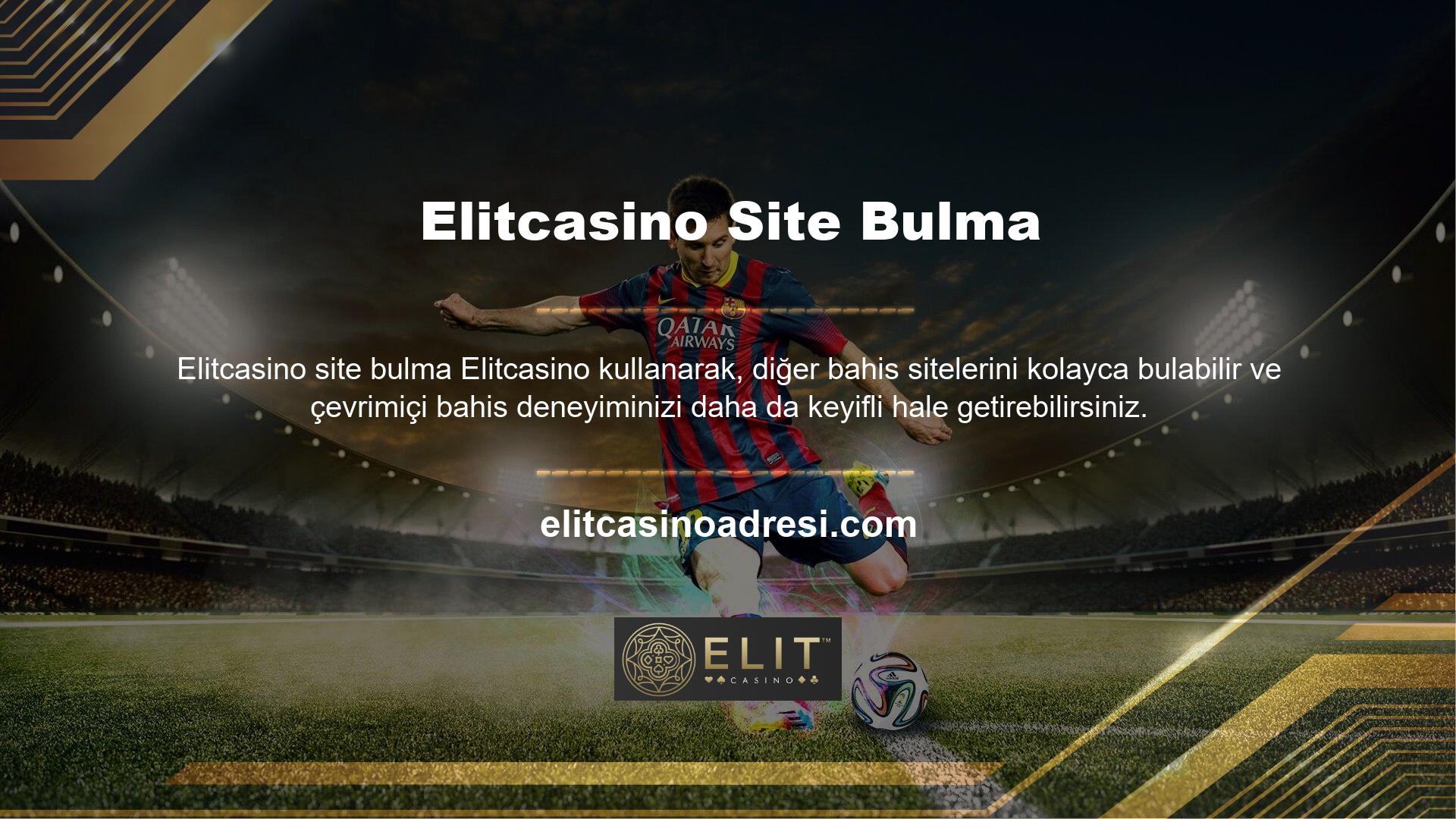 Ancak Elitcasino sitesini diğerlerinden ayıran şey, giriş yapmanın ne kadar basit olduğudur